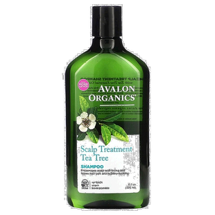 香港直邮avalon organics茶树精油头皮调理洗发水325ml正品