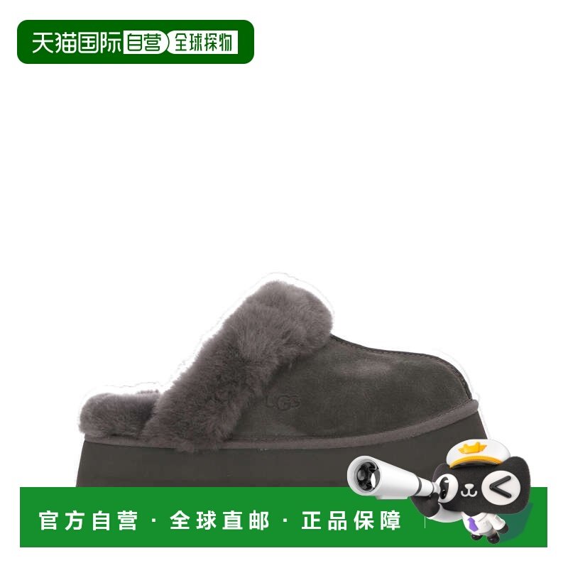 香港直邮UGG 女士芭蕾乐福鞋 1122550CHRC CO 黑色 徽标拖鞋