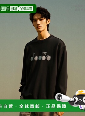 韩国直邮diadora 男士卫衣D2323LFS06BLK迪亚多纳