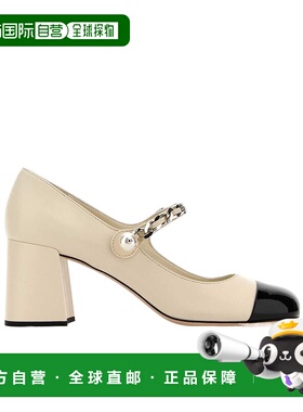 香港直邮Miu Miu 徽标高跟鞋 5I248D3L4IFY065缪缪单鞋