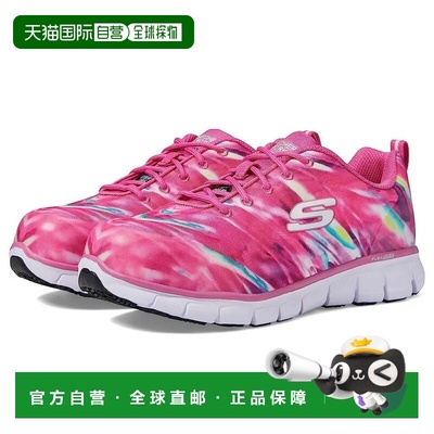 自营Women's Skechers Sure Track Hot Pink EH Composite Toe Wo