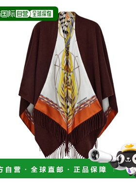 香港直邮Salvatore Ferragamo 公鸡图案披肩 321259羊绒
