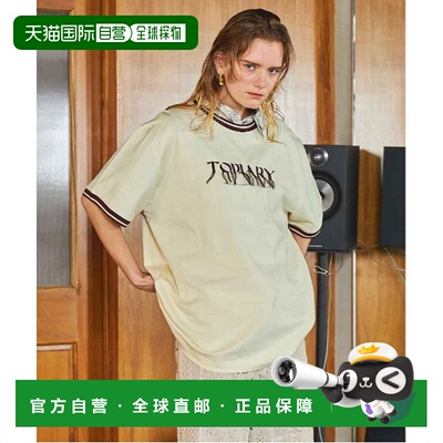 1h可退 日本直邮MAISON SPECIAL 女士流苏刺绣大号Ringer T恤 212