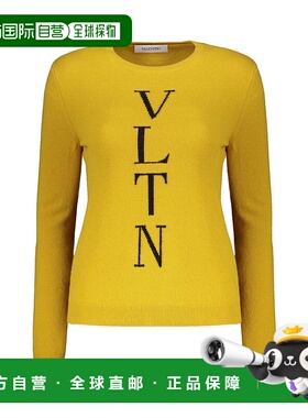 香港直邮VALENTINO 女士针织毛衣 TB9KC25P76DIL5 AW2024 黄色