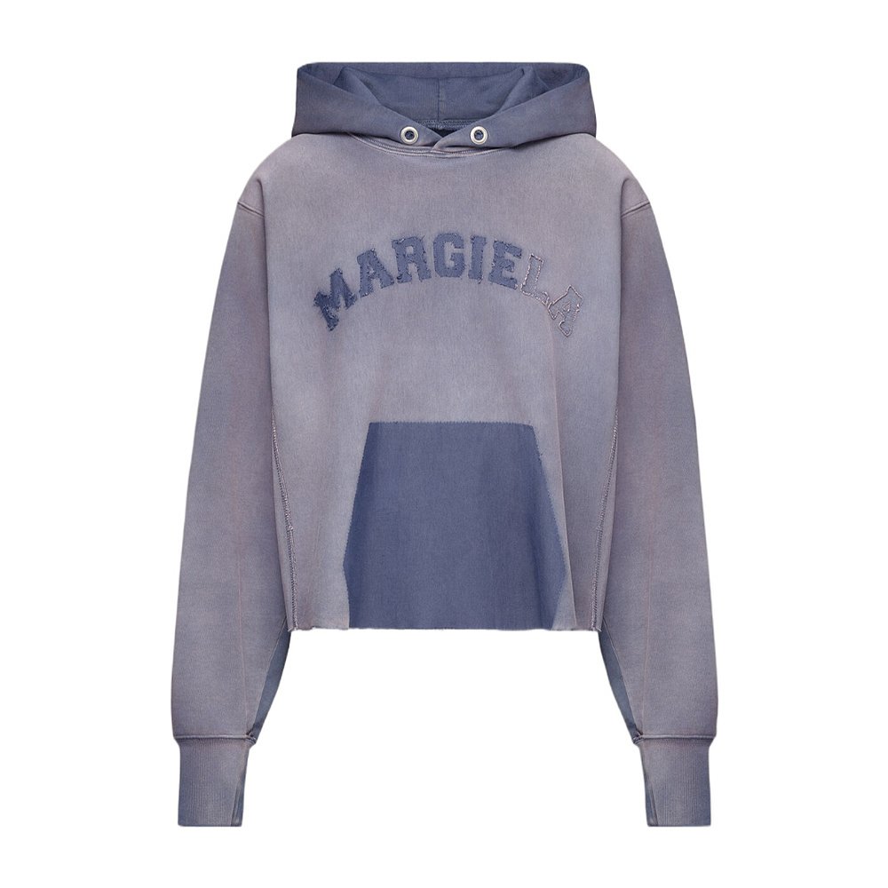 香港直邮maison margiela马丁马吉拉女士尖头兜帽卫衣蓝色连帽
