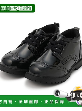 1h可退 日本直邮petit main 儿童 皮革风格 Wingtip 鞋子 半正式