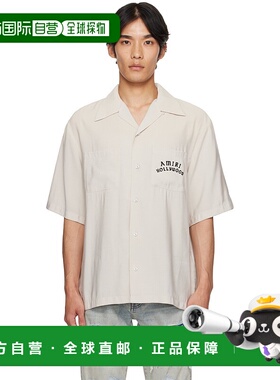 1h可退 香港直邮AMIRI 男士 灰白色 Hollywood 衬衫 AMSTCA1154