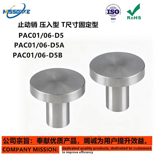 止动销PAC01 06-D5 6 8 10 12 12A 16 16A 18 18 20 20A 压入型