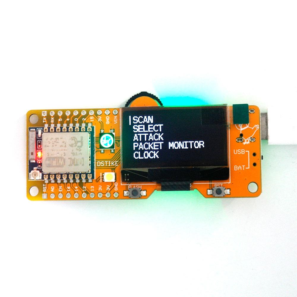 WiFi攻防防蹭工具 Deauther Mini V3 便携测试开发板编程学习