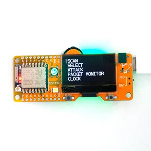 WiFi攻防防蹭工具 Deauther Mini V3 便携测试开发板编程学习