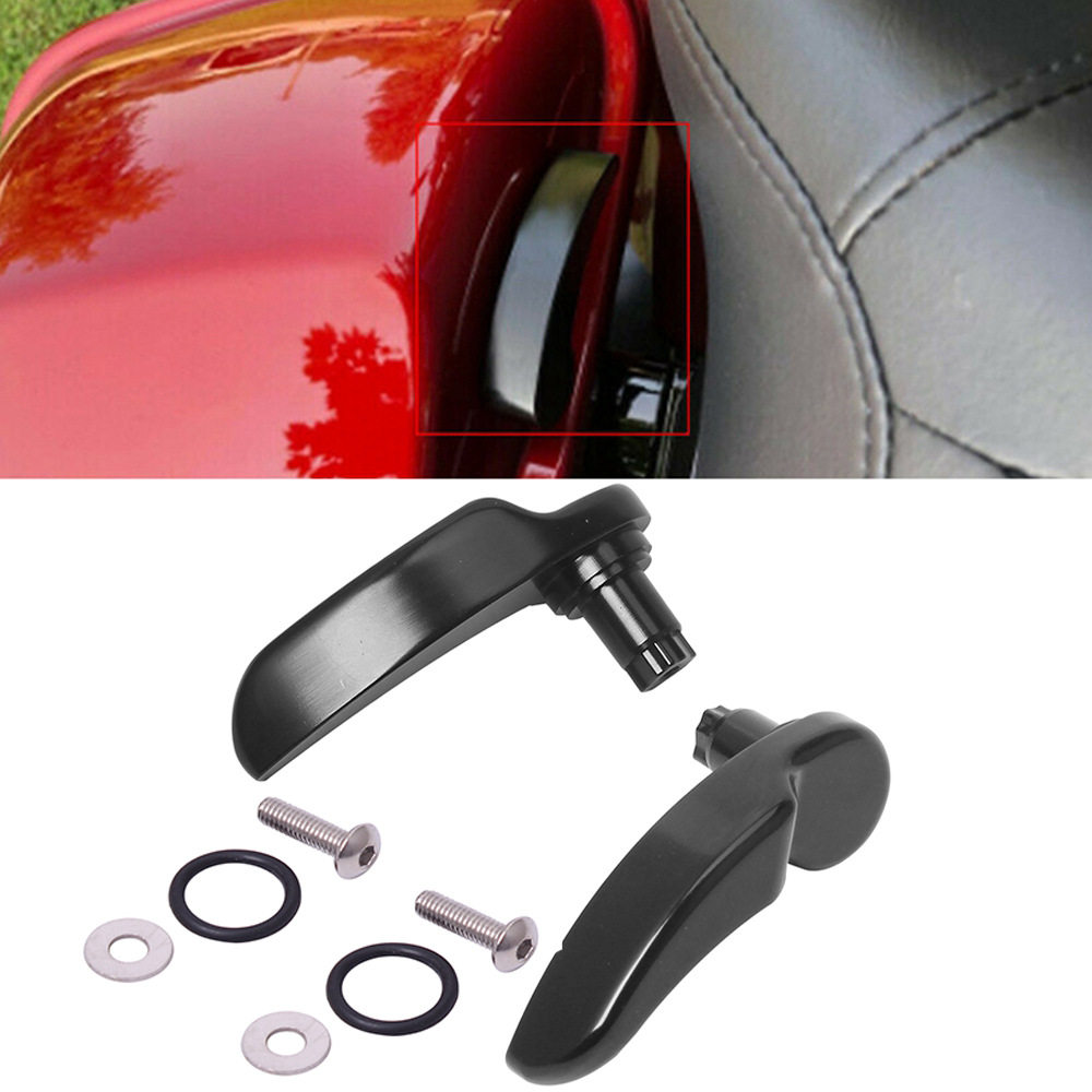 适用哈雷滑翔路王边箱开关拉杆带锁手拉杆边箱开关手柄杆边箱锁扣