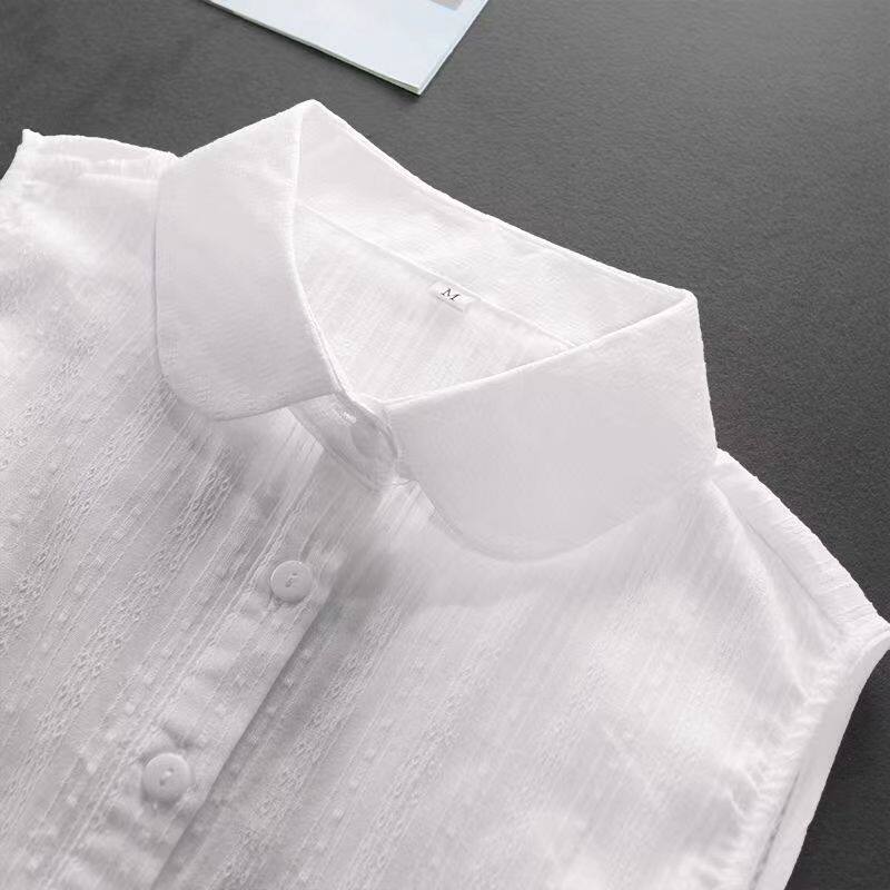 韩版装饰领水钻假领子女高领衬衫领子衬衣领春秋冬季衣领假领白色