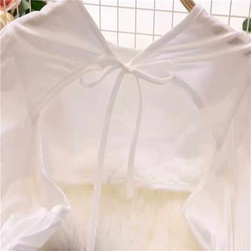 2024新款冰袖防晒衣女夏薄款冰丝坎肩披肩开车短款防晒服斗篷罩衫