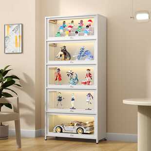 乐高防尘柜玻璃展示柜手办柜透明落地模型展示架陈列架收纳柜书柜