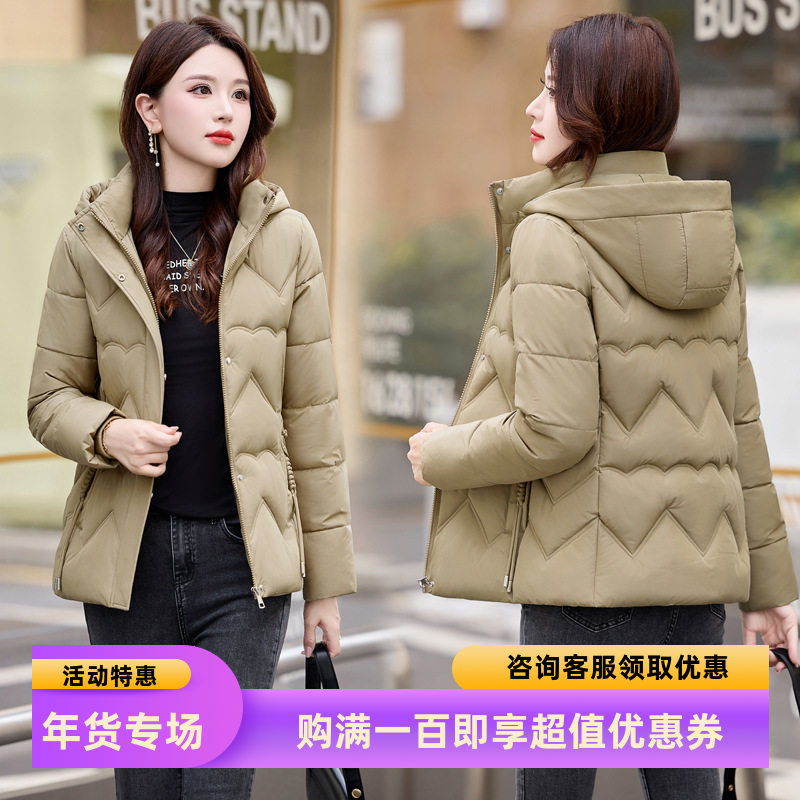 时尚女士显瘦棉服女2025冬季新款