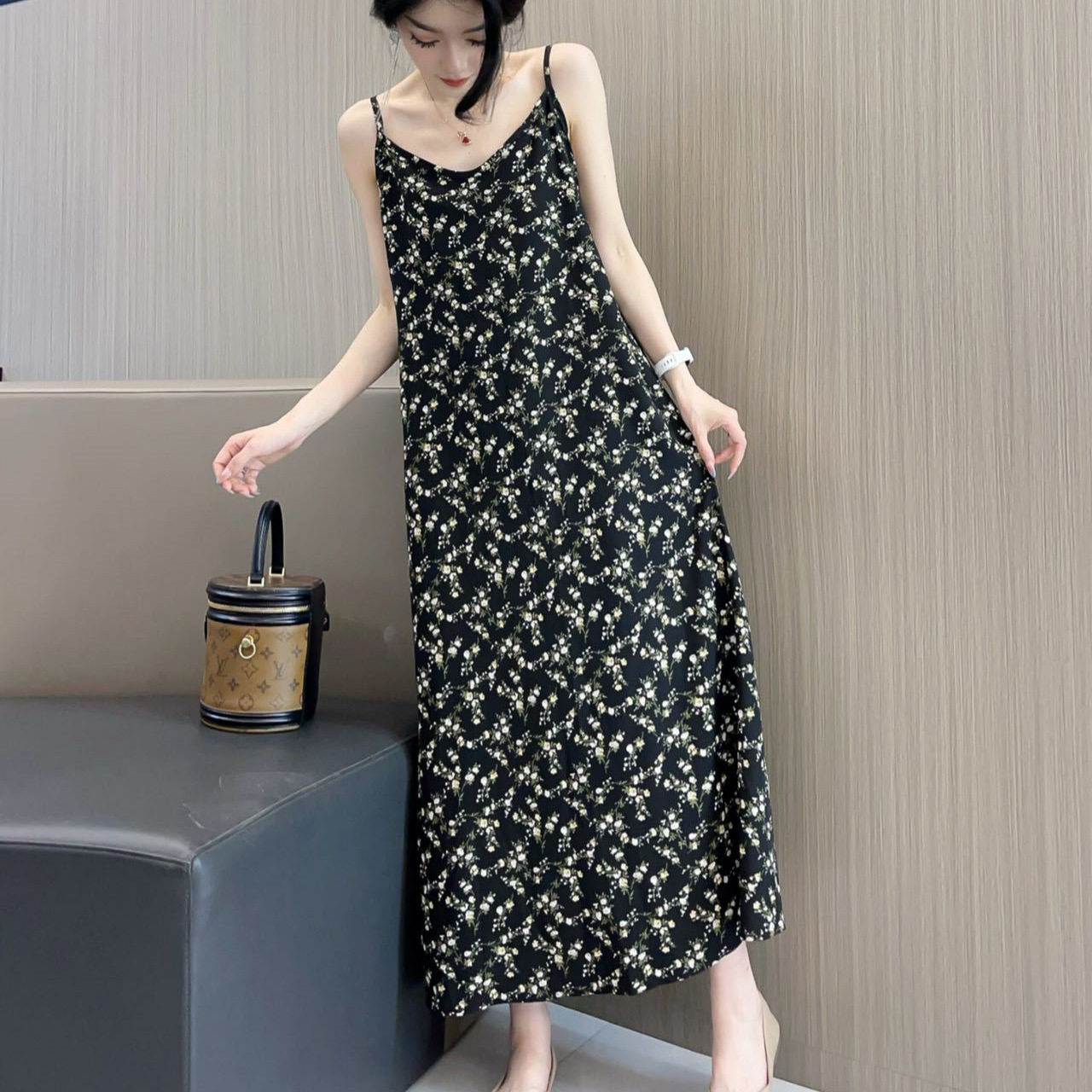 碎花连衣裙女2026春季新款高级
