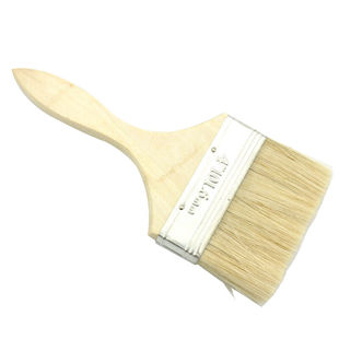 兰诗(LAUTEE)DF-1002白木柄毛刷工业用软毛油漆刷子鬃猪毛5寸中