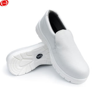 谋福CNMF防静电安全鞋无尘室电子车间防砸钢包头食品药厂工作鞋（