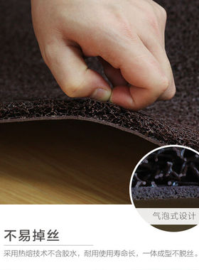 兰诗QD472防滑拉丝地垫门垫脚垫商用地毯绿色1.8*1m厚15mm