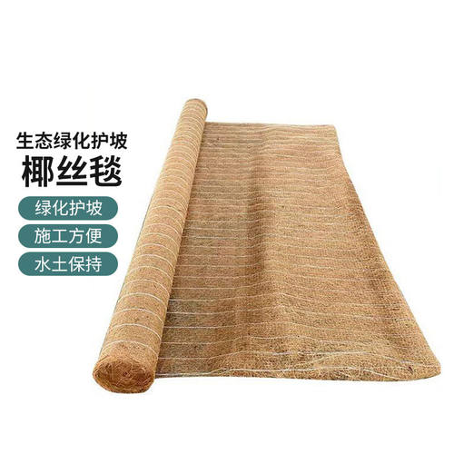 兰诗（LAUTEE)QD141椰丝毯河道护坡椰丝植草毯生态绿化植物保温纤