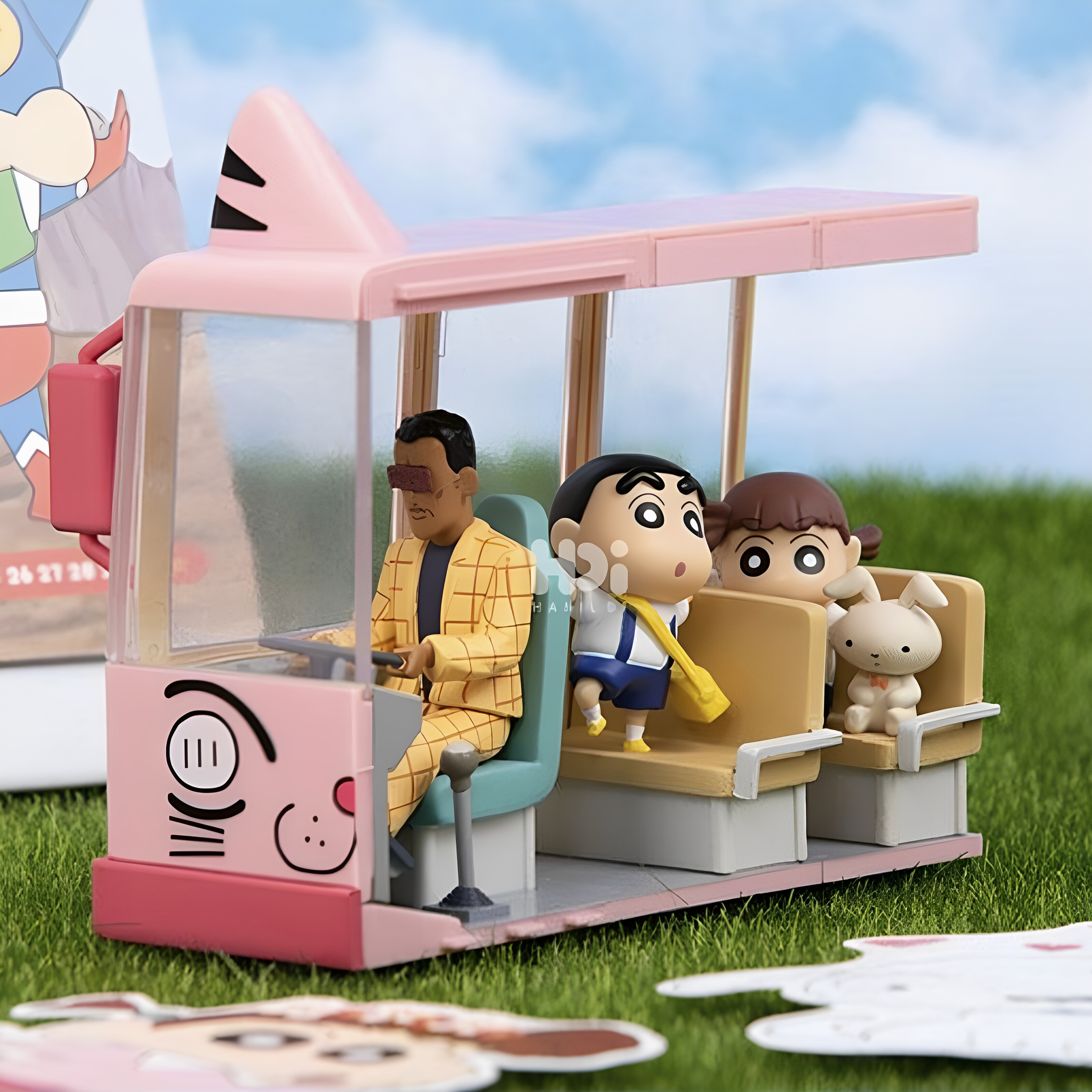蜡笔小新人物手办盲盒卡通幼稚园