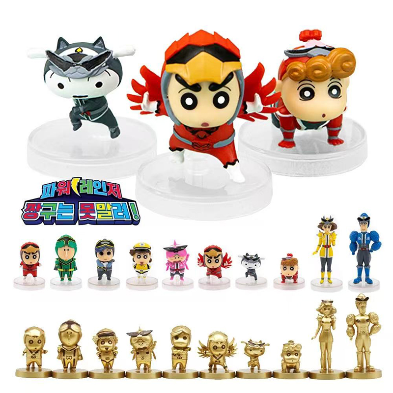 蜡笔小新恐龙战队盲盒金刚战士