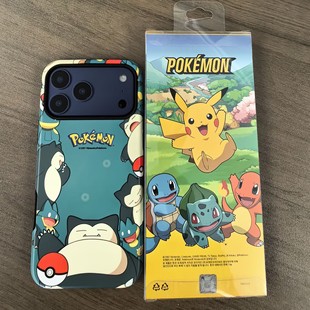 正版 宝可梦卡比兽iPhone17promax手机壳卡通防摔苹果16菲林双层套
