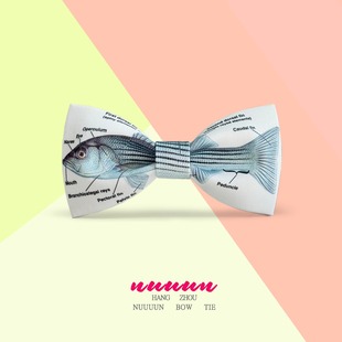 领结煲呔 非设计布生活 新郎礼服正装 领结蝴蝶结 Fish 时尚