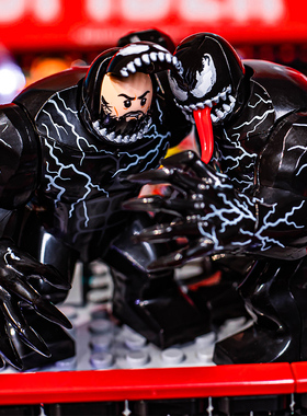 中国积木漫威毒液2血清暴乱Venom屠杀Carnage尖叫 共生体人仔玩具