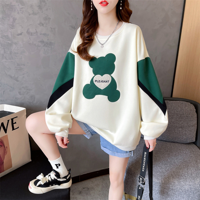 胖MM大码加厚加绒卫衣外套女