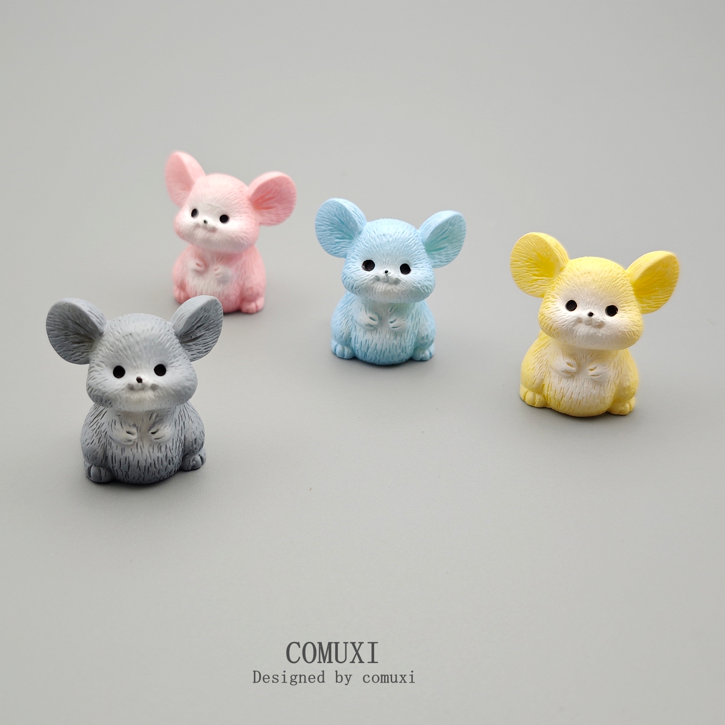 微缩可爱田园小鼠卡通公仔