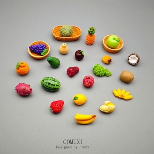 微缩仿真水果模型合集