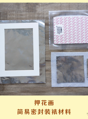 简易密封装裱材料押花画保色干花