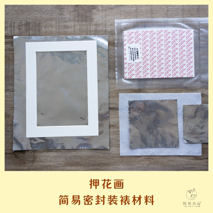 干花手工diy 押花画简易密封装裱材料 干花相框保色 延长保色期