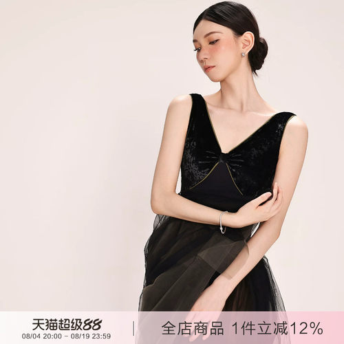 danzbaby芭蕾舞服成人练功服瑜伽服女形体服丝绒拼接V领体服B386