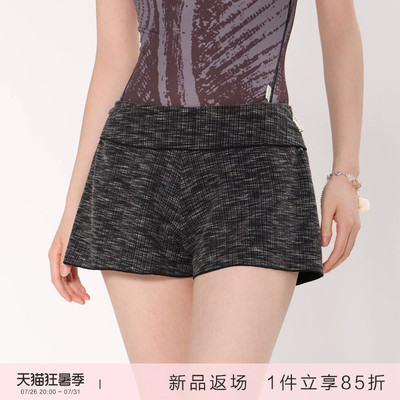 danzbaby芭蕾舞服成人舞蹈裤瑜伽裤女三分裤针织翻腰练功短裤B432
