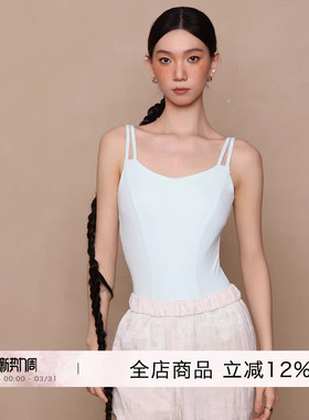 danzbaby芭蕾舞服成人舞蹈体操服女瑜伽练功服双肩带吊带体服B401