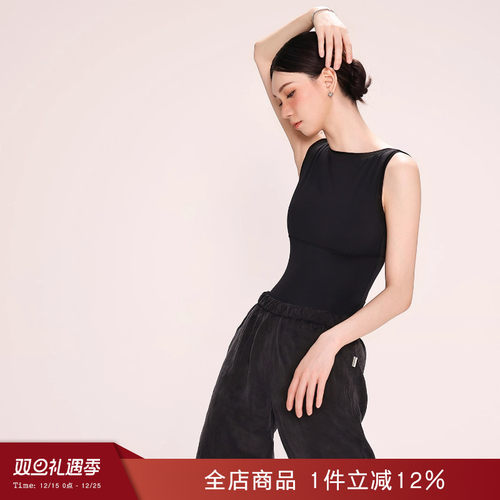 danzbaby芭蕾舞服一字领成人体操服芭蕾女形体服美背练功体服B380