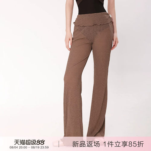 danzbaby芭蕾舞服直筒舞蹈裤成人瑜伽练功裤女喇叭裤显瘦长裤B440