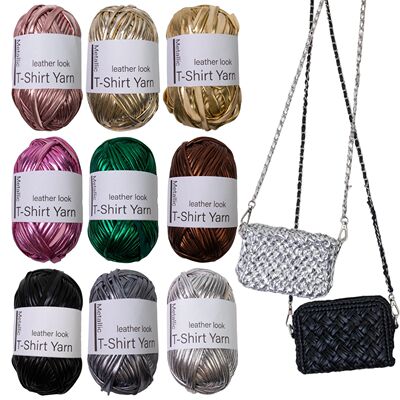 100g/Roll Metallic Cloth Fabric Yarn for DIY Bag Shoes Knitt