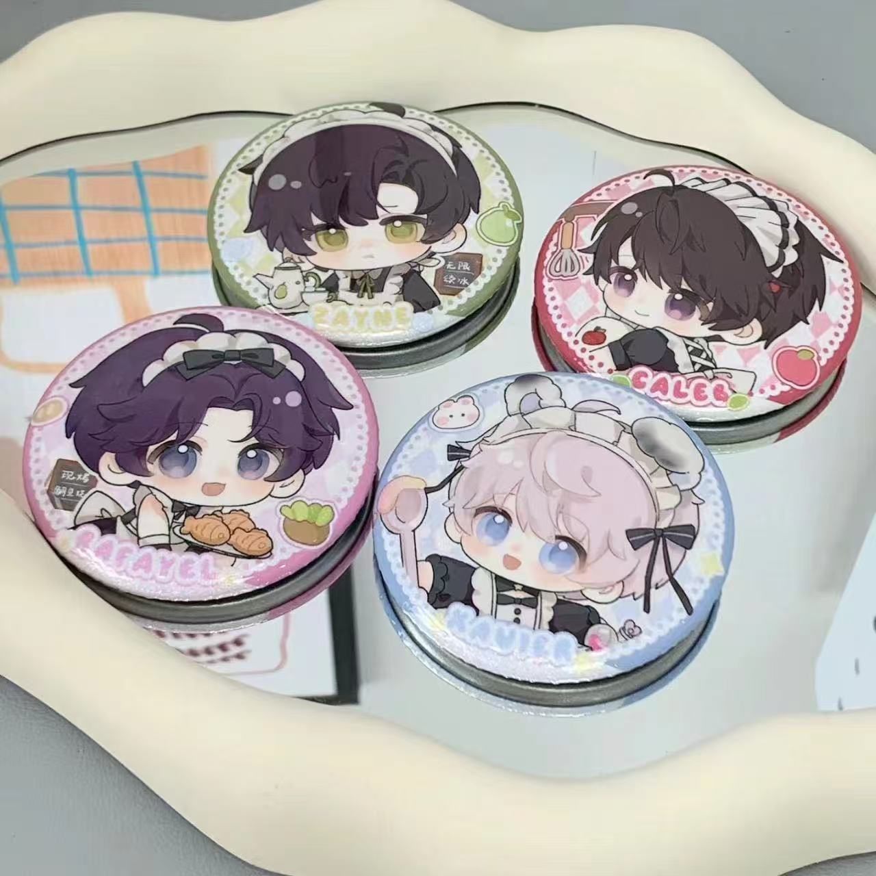 恋与深空咖啡小馆吧唧自制周边