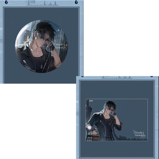 平替代餐盗墓笔记黑瞎子2026年自制生日亚克力透卡吧唧谷子周边