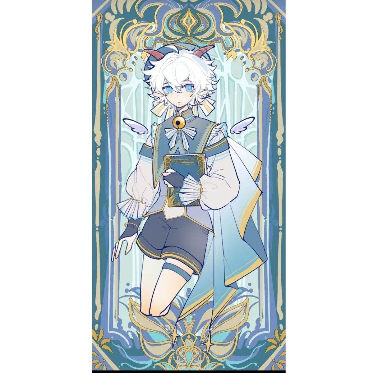 喜羊羊与灰太狼穆夏风塔罗牌系列美羊羊懒羊羊亚克力桌面摆件立牌,模玩/动漫/周边/娃圈三坑/桌游,动漫徽章/立牌,淘宝优惠券,粉丝福利购,淘宝优惠卷