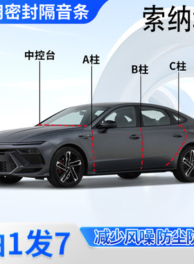 现代索纳塔专用密封条隔音胶条