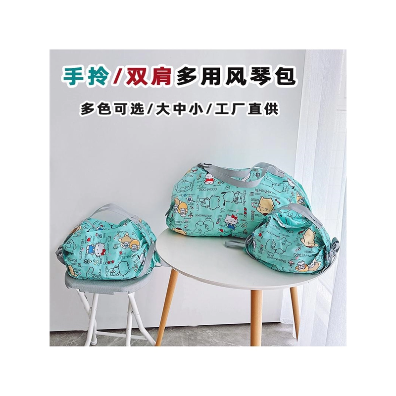迷你小号卡通折叠环保风琴褶布包手提双肩单肩旅行大容量布袋结实