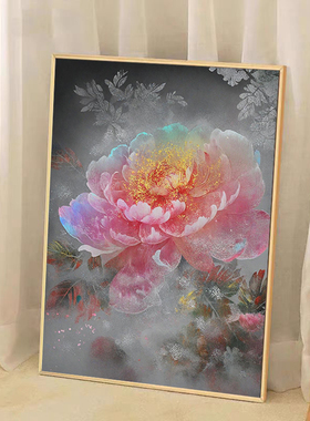 牡丹花数字油画地狱级难度