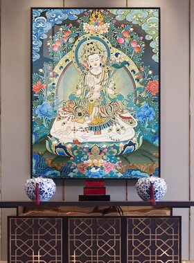 普贤菩萨钻石画2025新款满钻转运人物挂画手工点贴十字绣水钻带框