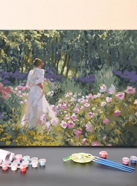 数字油画diy手绘填充世界名画