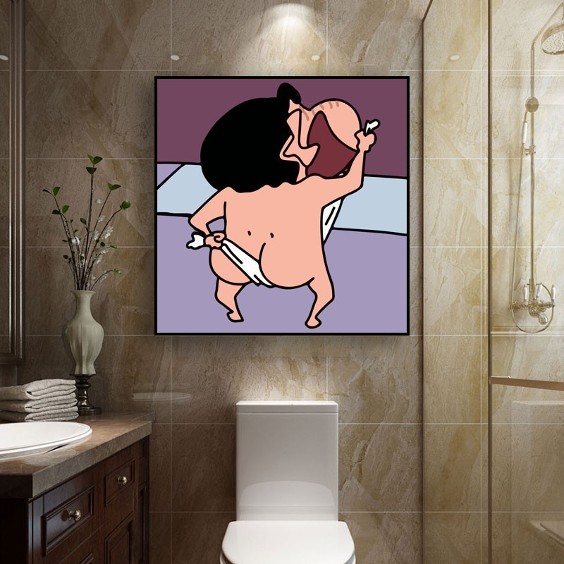 蜡笔小新钻石画满钻小件卡通卧室搞怪卫生间挂画十字绣2025新款5d