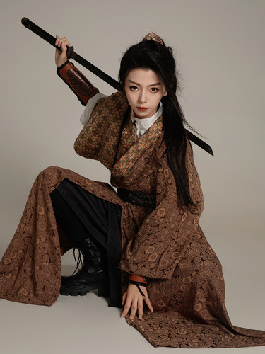 净川狗子2.0汉服圆领袍等云来